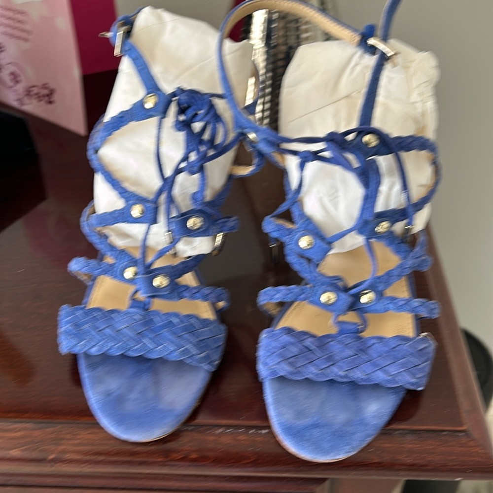 Ivanka Trump Purple Suede Heels